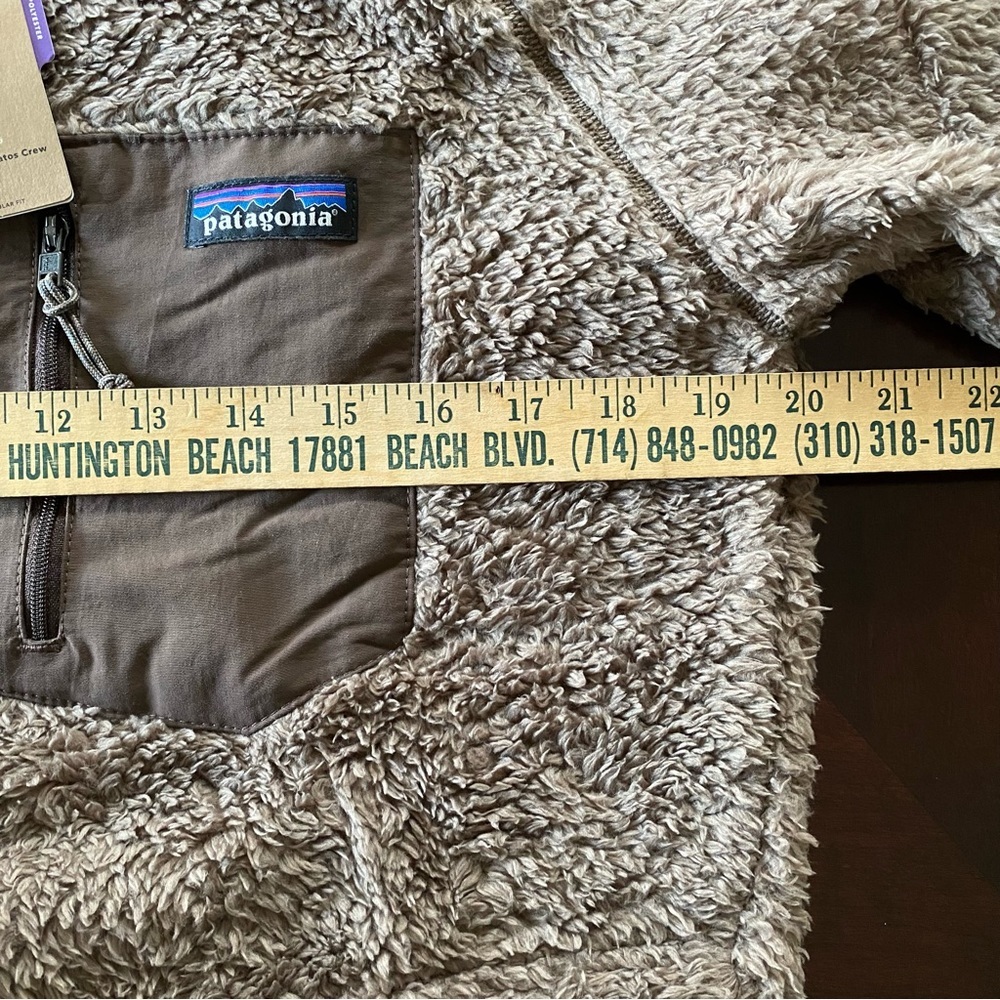 New Patagonia Men's Brown Los Gatos Fleece Sweater 2 Zipper Pockets Size M - Picture 6 of 9